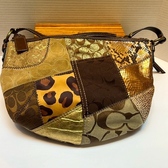 Coach Accessories - Vintage Coach Patchwork Coach Shoulder Bag- Multi-pattern.